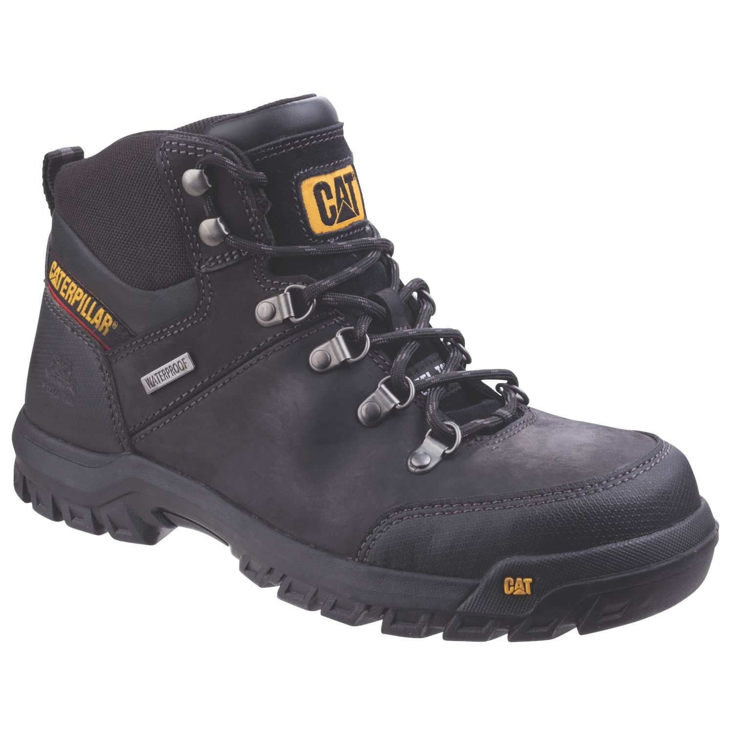CAT Framework Size 12 Black Waterproof Steel Toe Cap Safety Boots (505GV)