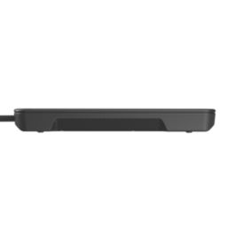 Masterplug 13A 4-Gang Switched Surge-Protected Extension Lead + 3.25A 3-Outlet Type A & C USB Charger Matt Black 2m