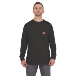 Milwaukee  Long Sleeve T-Shirt Black Medium 40-42" Chest