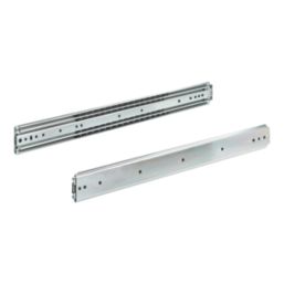 Essentials Steel Heavy Duty Self-Closing Ball Bearing Drawer Runners 450mm 2 Pack