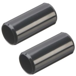 Deta TTE Conduit Couplers 20mm Black 2 Pack