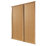 Spacepro Shaker 2-Door Panel Sliding Wardrobe Doors Oak Frame Oak Panel 1753mm x 2260mm