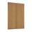 Spacepro Shaker 2-Door Panel Sliding Wardrobe Doors Oak Frame Oak Panel 1753mm x 2260mm