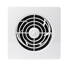 Manrose LP150STW 150mm (6") Axial Kitchen Extractor Fan with Timer White 240V
