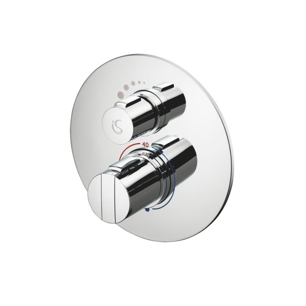Ideal Standard Concept Easybox Slim Concealed Thermostatic Mixer Shower Valve Fixed Chrome