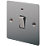 LAP  20A 1-Gang DP Control Switch Brushed Stainless Steel with Neon