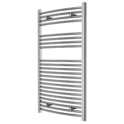 Refurb Blyss 1100mm x 600mm 1303BTU Chrome Curved  Towel Radiator