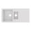 Swirl Erzen 1.5 Bowl  White Composite Sink 1000mm x 500mm