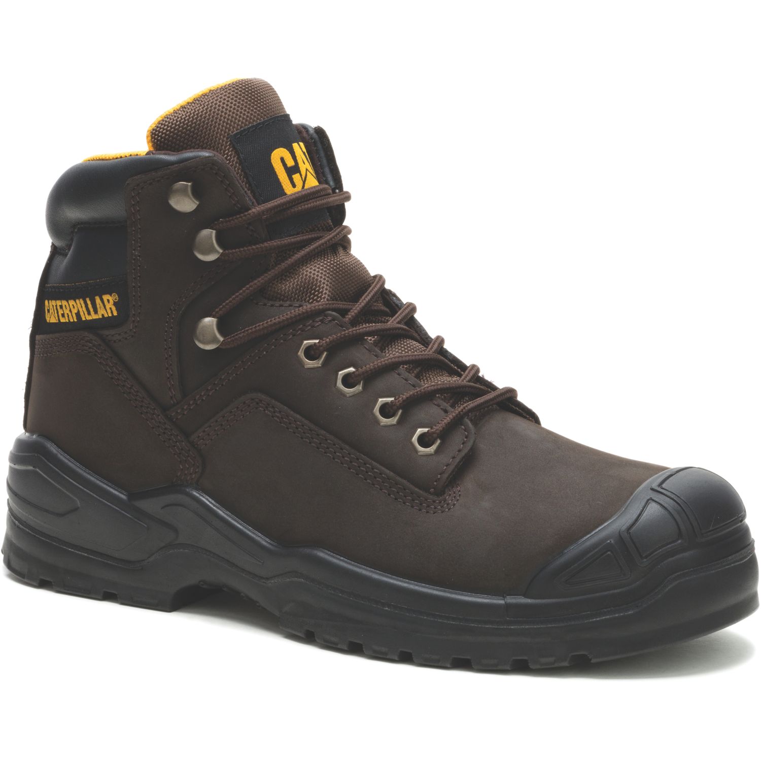 CAT Striver Max S3 Size 14 Brown Water-Resistant Steel Toe Cap Safety Boots (506EY)