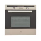 Cooke & Lewis  Built-In Multifunction Oven Stainless Steel & Black 595mm x 575mm