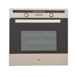 Cooke & Lewis  Built-In Multifunction Oven Stainless Steel & Black 595mm x 575mm