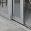 Spacepro Shaker 4-Door Sliding Wardrobe Door Kit Dove Grey Frame Mirror Panel 3586mm x 2260mm