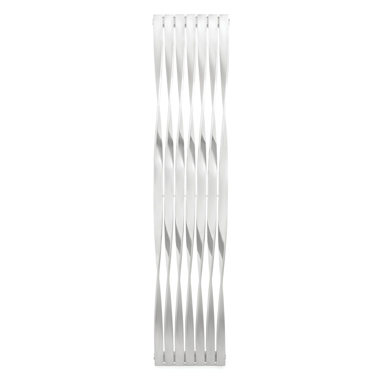 Time Twister 1500mm x 310mm 2821BTU Grey / Silver Vertical Designer Radiator (506KL)