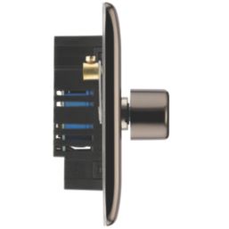 British General Nexus Metal 1-Gang 2-Way LED Dimmer Switch  Black Nickel