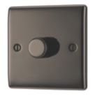 British General Nexus Metal 1-Gang 2-Way LED Dimmer Switch  Black Nickel