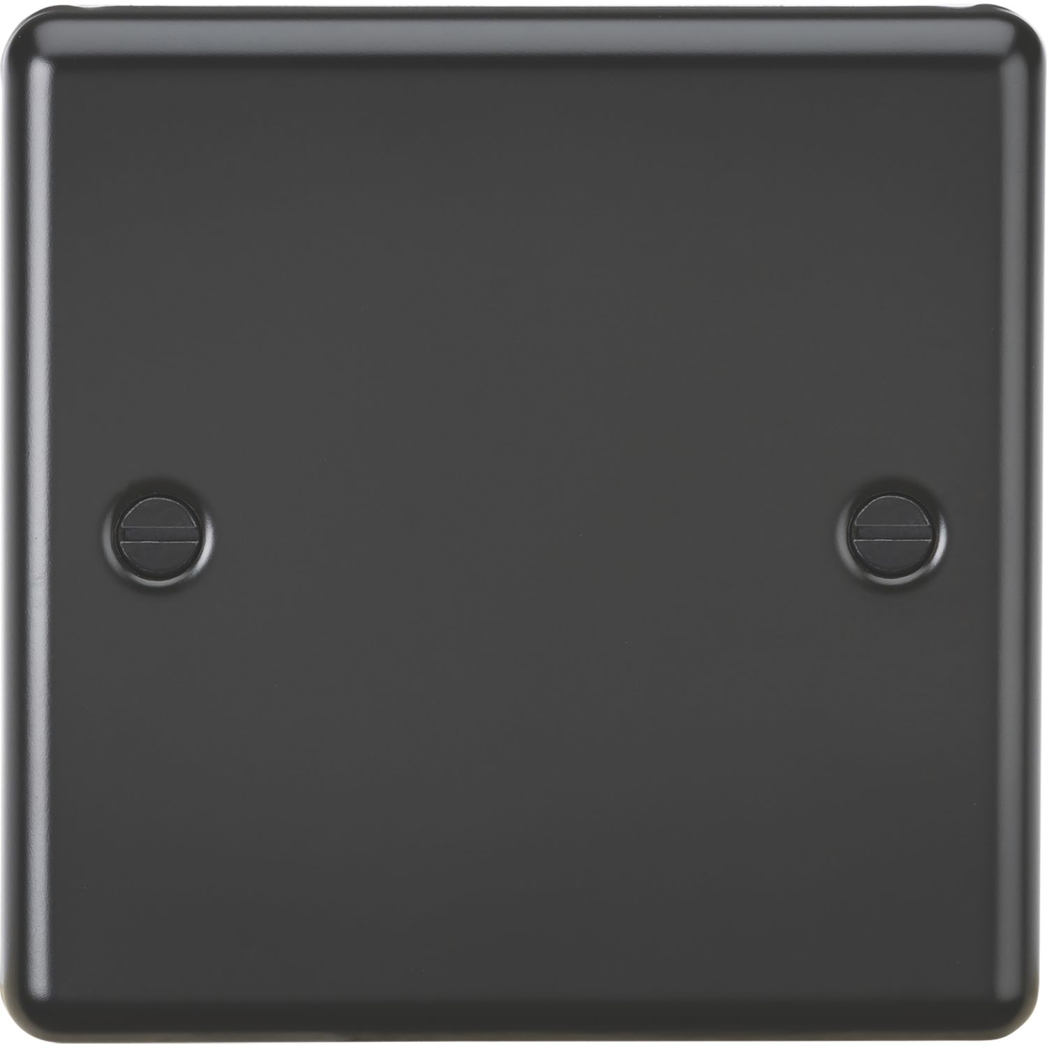 Knightsbridge 1-Gang Blanking Plate Matt Black (506PX)