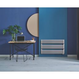 Towelrads 600mm x 1000mm 1289BTU White Flat Designer Towel Radiator