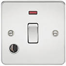 Knightsbridge FP8341FPC 20A 1-Gang DP Control Switch & Flex Outlet Polished Chrome with LED