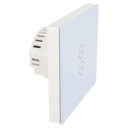 TCP 2-Gang 1-Way Smart Light Switch White