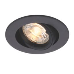 Saxby Cast Tilt  Recessed Downlight Matt Black