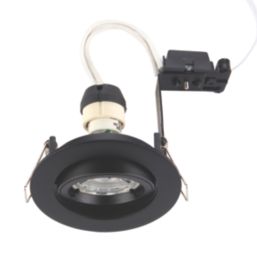 Saxby Cast Tilt  Recessed Downlight Matt Black