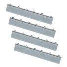 Swisstrax Ribtrax Pro Vented Garage Floor Tile Ramp Pearl Silver 400mm x 63mm 4 Pack