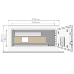 Yale YLV/200/DB1  PIN Code Laptop Safe 24Ltr