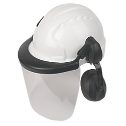 JSP EVO3 Comfort Machinery Helmet with Ear Defenders & Visor