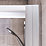 Aqualux Edge 6 Semi-Frameless Rectangular Sliding Shower Door Polished Silver 1200mm x 1900mm