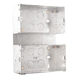 British General  2 x 2-Gang Surface Pattress  Mounting Box 47mm