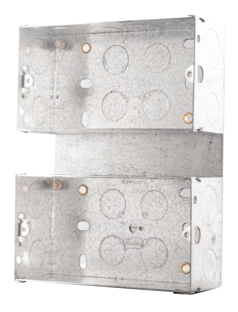 British General  2 x 2-Gang Surface Pattress  Mounting Box 47mm