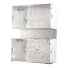 British General  2 x 2-Gang Surface Pattress  Mounting Box 47mm