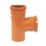 FloPlast Push-Fit 87.5° Double Socket Equal Junction 110mm