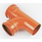 FloPlast Push-Fit 87.5° Double Socket Equal Junction 110mm