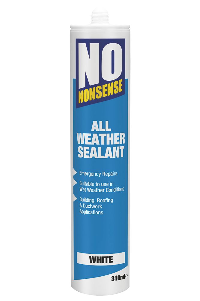 No Nonsense All-Weather Sealant White 310ml - Screwfix