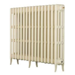 Arroll 760mm x 994mm 4961BTU Cream Cast Iron 4 Column Radiator
