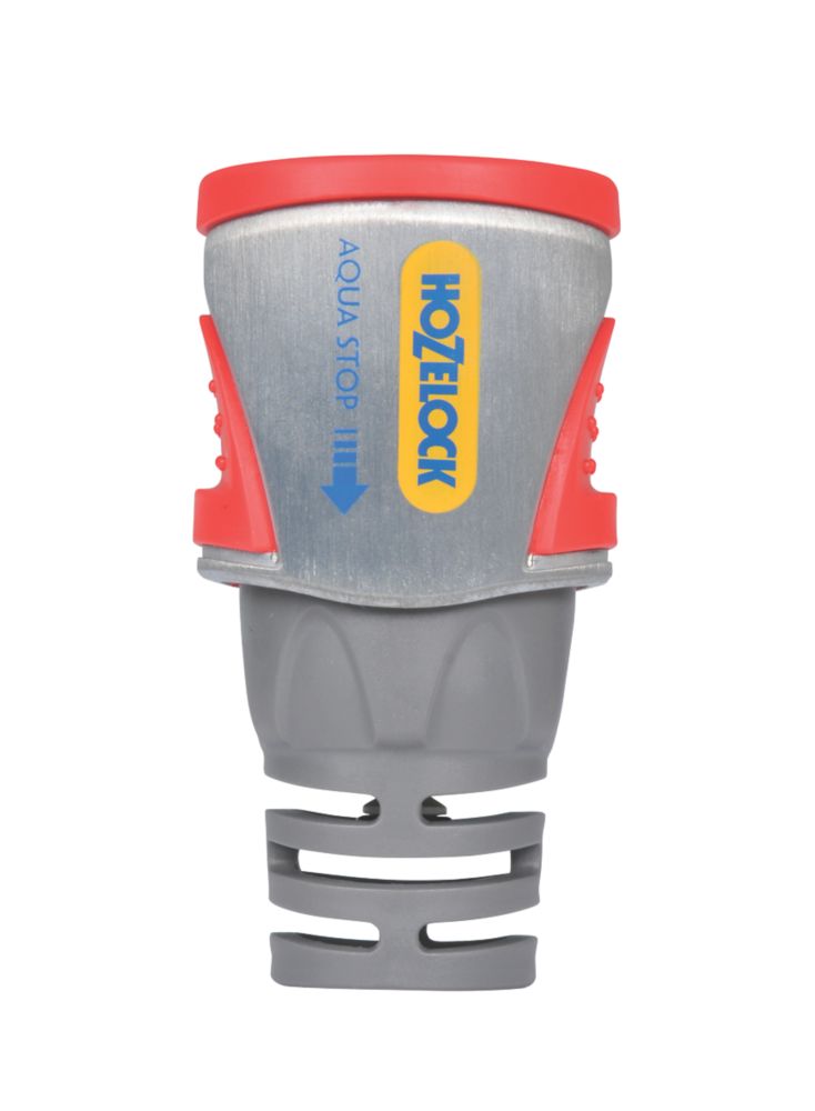 Hozelock 12.5 & 15mm SingleEnd Female Metal Aquastop Hose Connector
