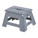 Essentials Plastic 1 Step 220mm Folding Step Stool With Platform