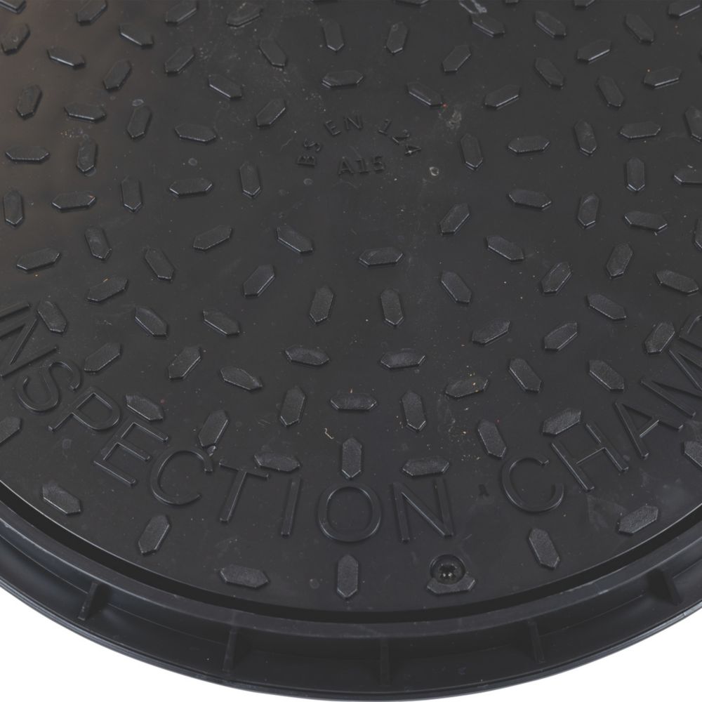 thumbnail image 2 of Floplast D830 Square Sealed Plastic Screw Down Cover For Manhole Chamber Drain (340mm) 2 of 5