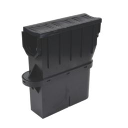 FloPlast D732 Sump Trap Unit & Basket Black 114mm x 340mm
