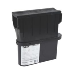 FloPlast D732 Sump Trap Unit & Basket Black 114mm x 340mm