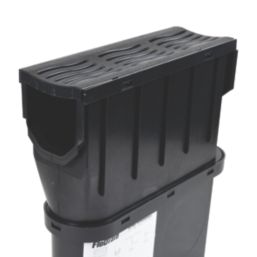 FloPlast D732 Sump Trap Unit & Basket Black 114mm x 340mm