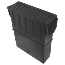 FloPlast D732 Sump Trap Unit & Basket Black 114mm x 340mm