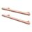 Essentials Annatto T Bar Handles Brushed Copper 220mm 2 Pieces