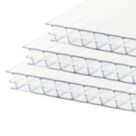 Radmat Building Materials Triplewall Polycarbonate Sheet Clear 690mm x 16mm x 2500mm 3 Pack