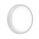Knightsbridge BT Indoor & Outdoor Maintained or Non-Maintained Switchable Emergency Round LED Bulkhead White 9W 730 - 810lm