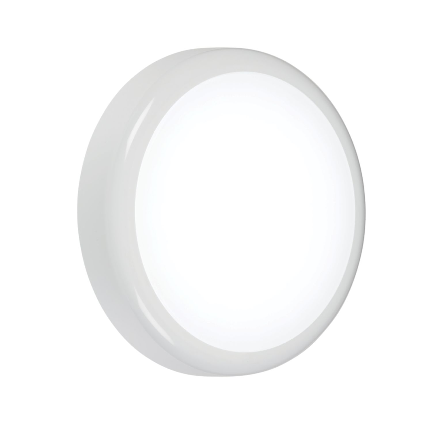 Knightsbridge BT Indoor & Outdoor Maintained or Non-Maintained Switchable Emergency Round LED Bulkhead White 9W 730 - 810lm (507GE)