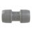 PolyPlumb Enhanced  Plastic Push-Fit Equal Straight Couplers 15mm 10 Pack