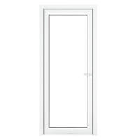 Crystal  1-Panel 1-Clear Light LH White uPVC Back Door 2090 x 920mm