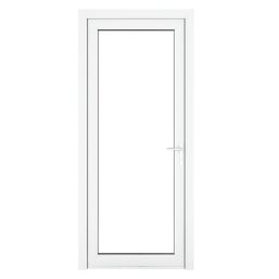 Crystal  Fully Glazed 1-Clear Light Left-Handed White uPVC Back Door 2090mm x 920mm